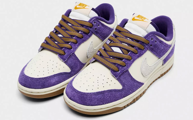 Nike Dunk Low Womens Casual Shoes in Court Purple with Coconut Nike Dunk Low Womens Casual Shoes in Court Purple with Coconut
