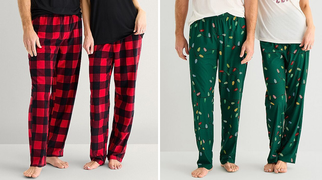 North Pole Trading Co Mix Match Unisex Adult Fleece Matching Family Pajama Pants North Pole Trading Co Mix Match Unisex Adult Fleece Matching Family Pajama Pants