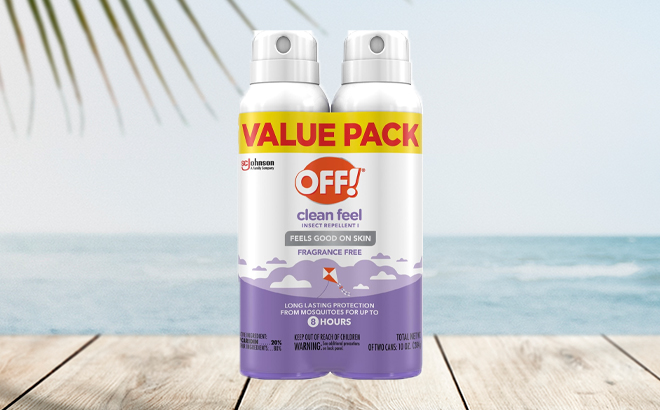 OFF Clean Feel Picaridin Insect Mosquito Repellent Bug Spray 5 oz 2 pk OFF Clean Feel Picaridin Insect Mosquito Repellent Bug Spray 5 oz 2 pk