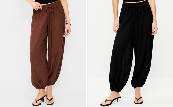 Old Navy Sheer Crinkle Crepe Harem Pants Old Navy Sheer Crinkle Crepe Harem Pants