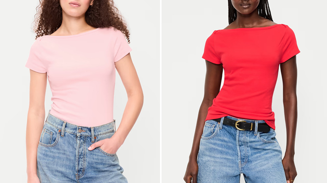 Old Navy Snug Boatneck T Shirt