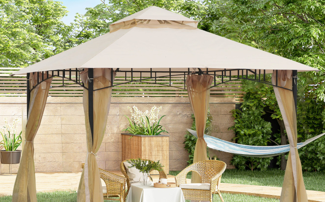 Outsunny 10 x 10 Outdoor Patio Canopy Tent Outsunny 10 x 10 Outdoor Patio Canopy Tent