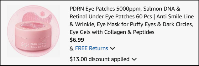 PDRN Eye Patches 60 Count Checkout PDRN Eye Patches 60 Count Checkout