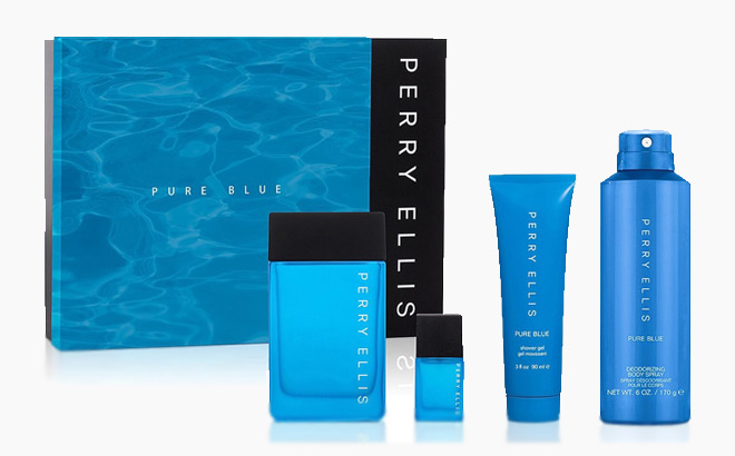 Perry Ellis Pure Blue 4 Piece Gift Sets