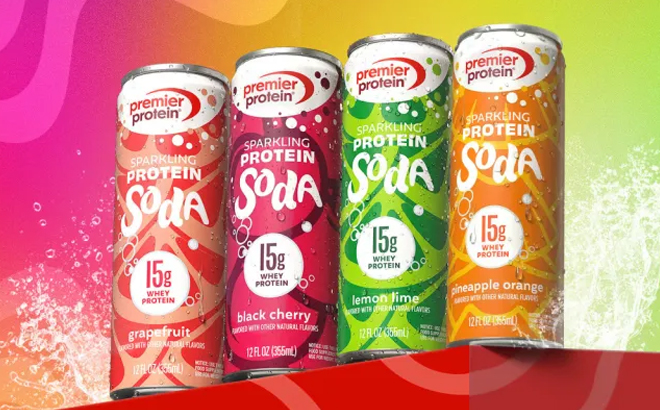 Premier Protein Sparkling Soda in New Flavors Premier Protein Sparkling Soda in New Flavors
