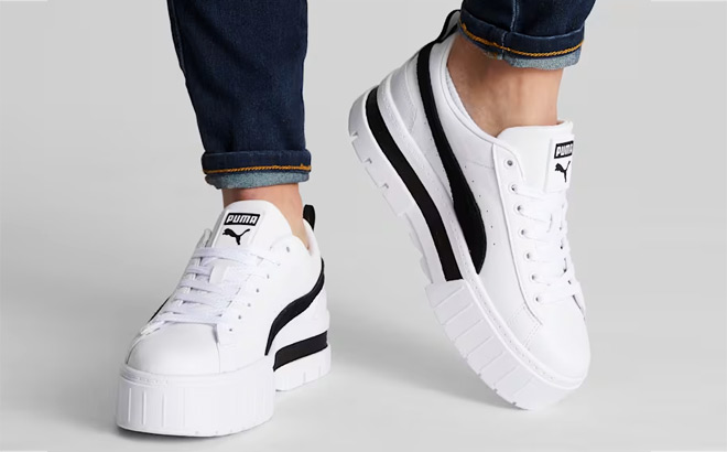 Puma Mayze Leather Womens Shoes Puma Mayze Leather Womens Shoes