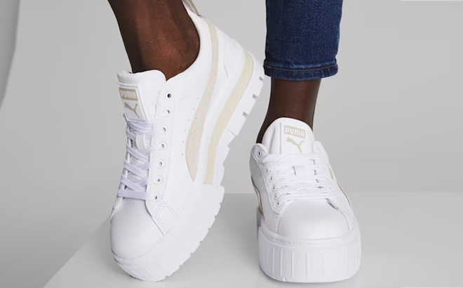 Puma Mayze Leather Womens Sneakers Puma Mayze Leather Womens Sneakers