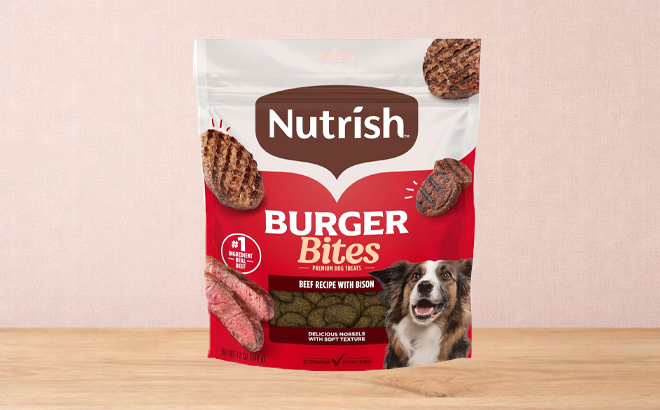 Rachael Ray Nutrish Burger Bites Dog Treats Beef Recipe 12 oz Pouch Rachael Ray Nutrish Burger Bites Dog Treats Beef Recipe 12 oz Pouch