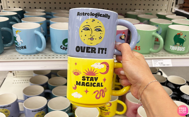 Room Essentials Two Zodiac Mugs Room Essentials Two Zodiac Mugs