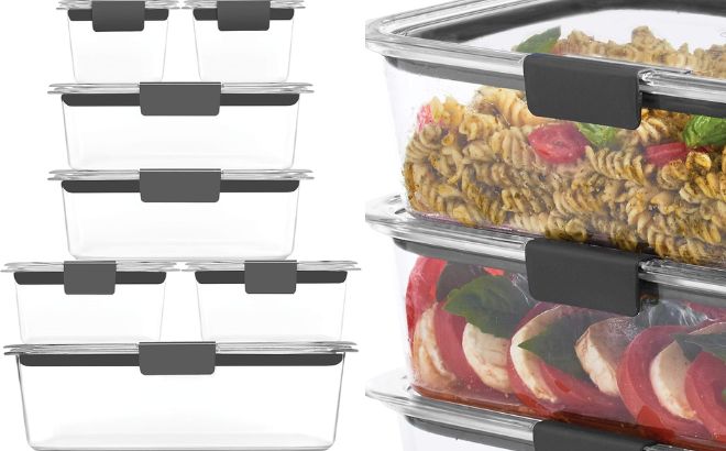 Rubbermaid 14 Piece Food Storage Containers Rubbermaid 14 Piece Food Storage Containers