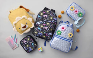Schoolyard Vibes 3 Piece Backpack Sets with Headphones and Kids Lunch Box