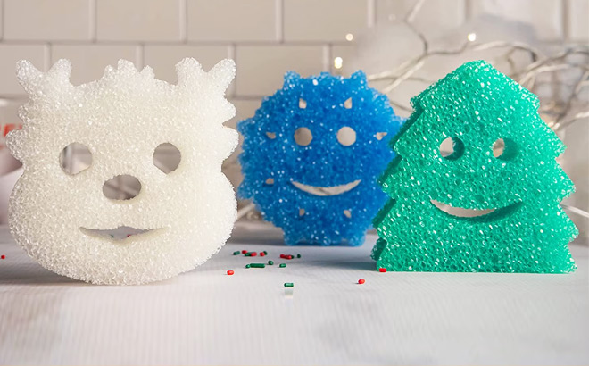 Scrub Daddy 3 Count Winter Shapes Cleaning Sponges