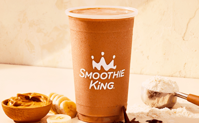 Smoothie King Coffee High Protein Almond Mocha Smoothie