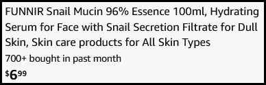 Snail Mucin Hydrating Serum Checkout