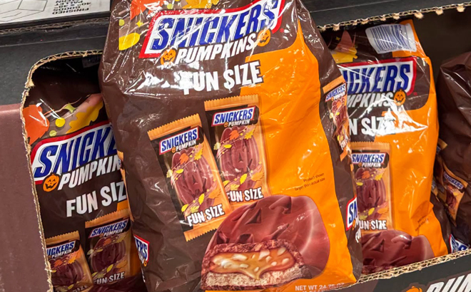 Snickers Pumpkins Fun Size Candy Snickers Pumpkins Fun Size Candy