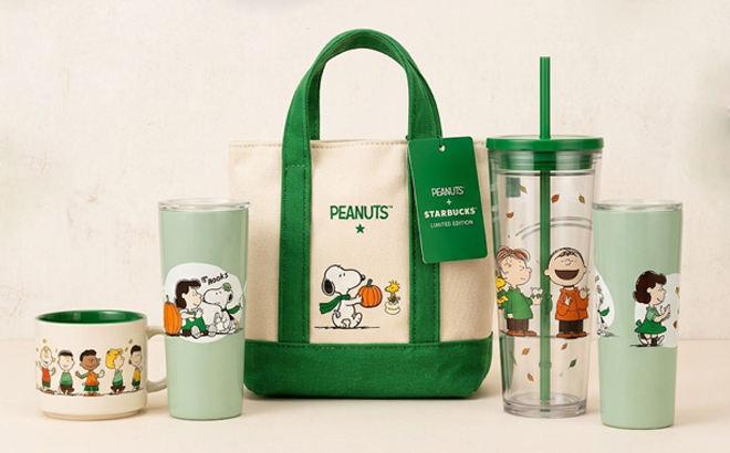 Starbucks Peanuts MErch
