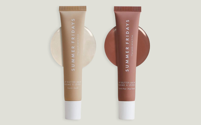 Summer Fridays Tinted Lip Butter Balm Gift Set on Neutral Background