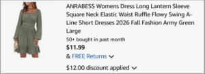 Swing Dress Checkout Screenshot Swing Dress Checkout Screenshot