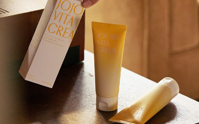 The Beauty Spy Pink Wonder Jojoba Vita Cream on the Table The Beauty Spy Pink Wonder Jojoba Vita Cream on the Table