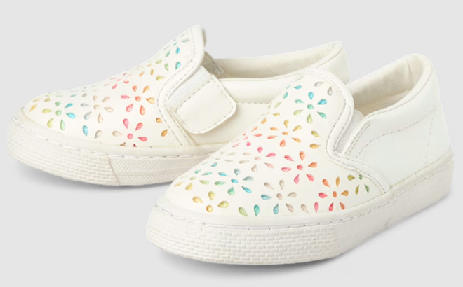 The Childrens Place Glitter Rainbow Shoes