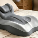 Toymay Ergonomic Reading Pillow on Bed
