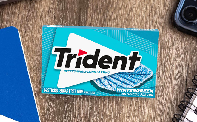 Trident Wintergreen Sugar Free Gum Trident Wintergreen Sugar Free Gum