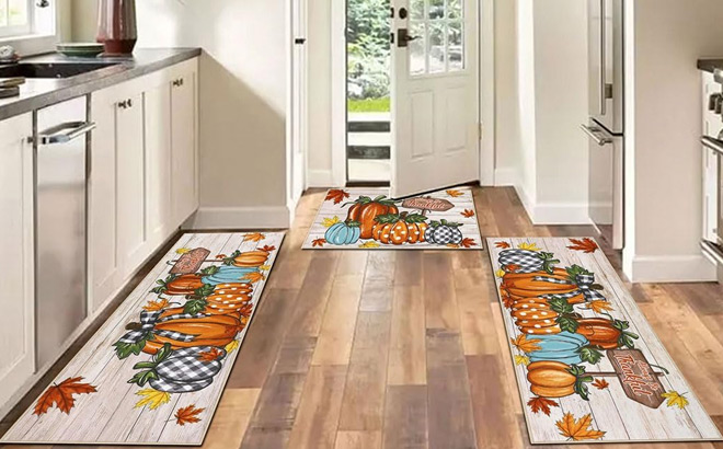 UArtlines Fall Kitchen Rugs with Runner 3 Piece Set UArtlines Fall Kitchen Rugs with Runner 3 Piece Set