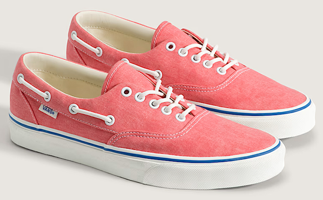 VANS Authentic Boat Shoes in Cayenne Red VANS Authentic Boat Shoes in Cayenne Red