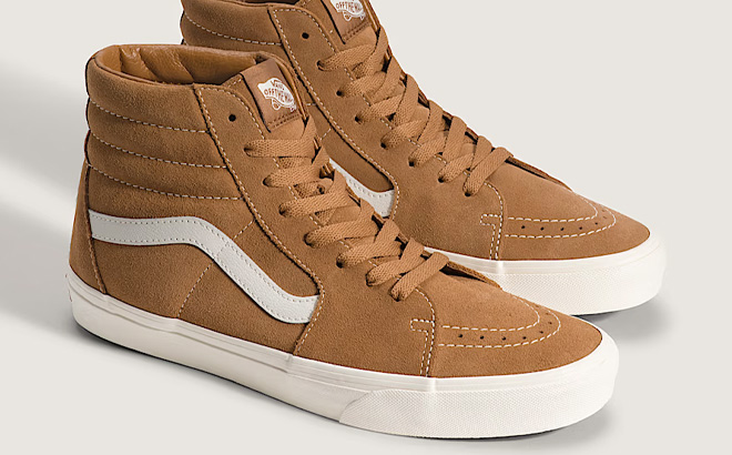 VANS Sk8 Hi Shoes in Brown 1 VANS Sk8 Hi Shoes in Brown 1