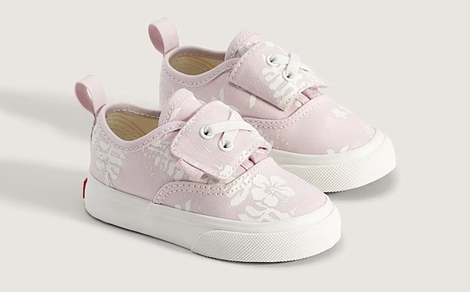 VANS Toddler Authentic Elastic V Shoes in Pale Petal Pink