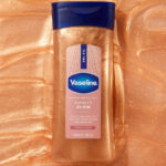 Vaseline Glazed and Glisten Sunlit Glow Body Gel Oil Shimmering 6 8oz