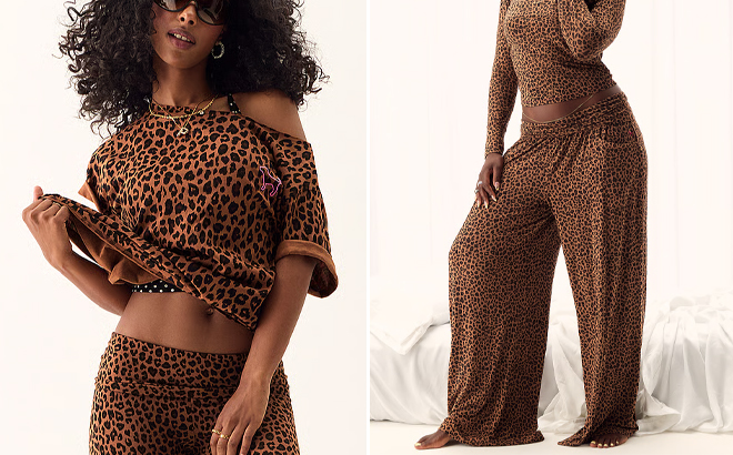 Victorias Secret Campus Cotton Off The Shoulder Tee and 24 7 Lounge Modal Foldover Pants Victorias Secret Campus Cotton Off The Shoulder Tee and 24 7 Lounge Modal Foldover Pants