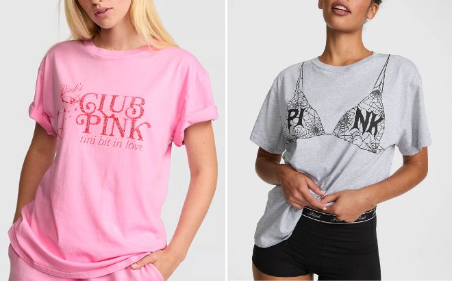 Victorias Secret PINK Campus Cotton Tee