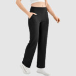 Walifrey Wide Leg Yoga Pants for Women with Pockets