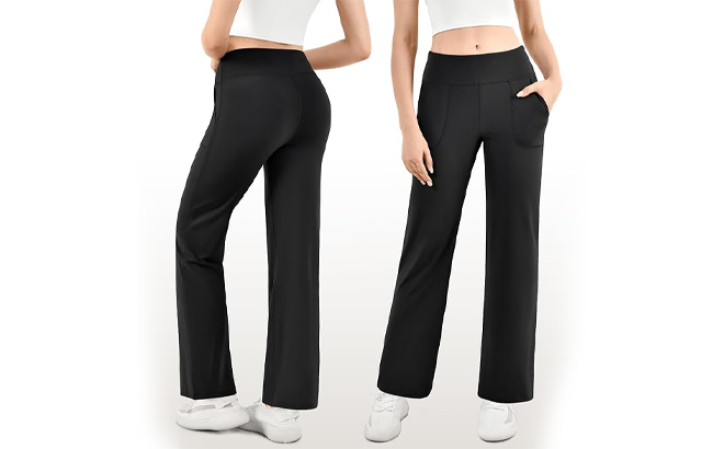 Walifrey Wide Leg Yoga Pants for Women