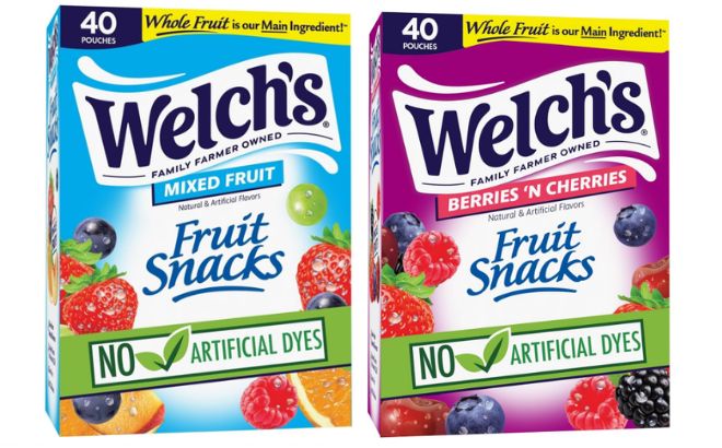 Welchs Fruit Snacks in Mixed Fruit and Berries N Cherries Flavors Welchs Fruit Snacks in Mixed Fruit and Berries N Cherries Flavors