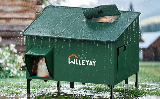 Wlleyay Collapsible Heated Cat House