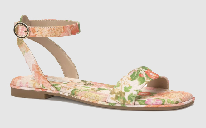 Womens Floral Sandals