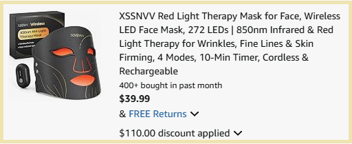 XSSNVV Red Light Therapy Mask Checkout Page XSSNVV Red Light Therapy Mask Checkout Page