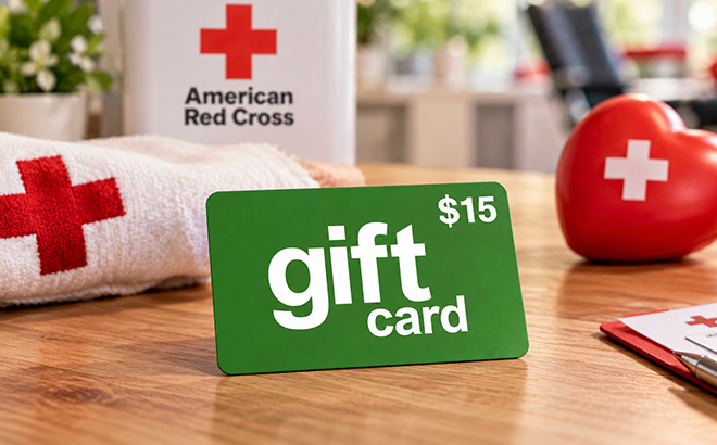 15 e gift card at Red Cross 15 e gift card at Red Cross