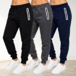 3 Pack Womens Loose Fit Fleece Lined Joggers