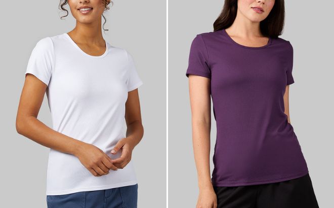 32 Degrees Womens Soft Rib Fitted T Shirt 32 Degrees Womens Soft Rib Fitted T Shirt