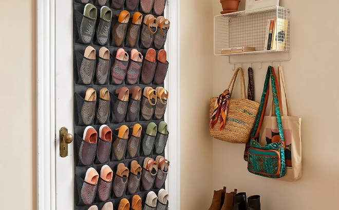 48 Pockets Over the Door Shoe Organizer 48 Pockets Over the Door Shoe Organizer