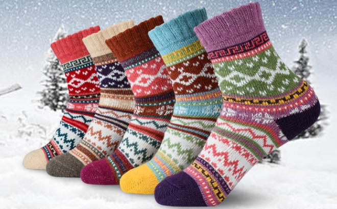 5 Pair Wool Socks 5 Pair Wool Socks