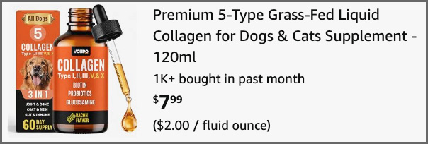 5 Type Grass Fed Liquid Collagen at Checkout