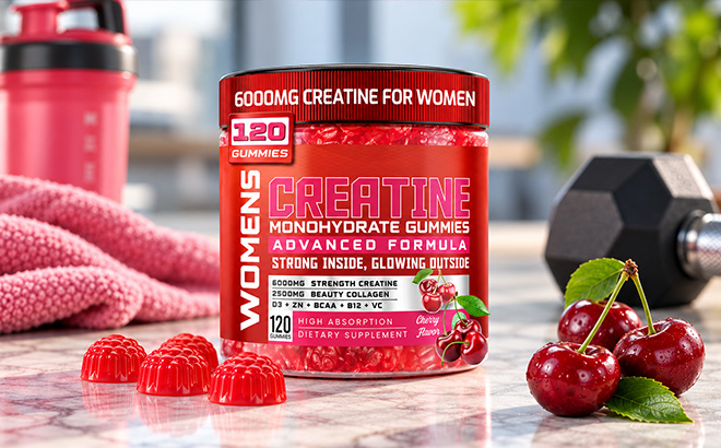 6000mg Creatine Monohydrate Womens Gummies 120 Count