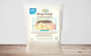 A Bag of Pellon Wrap N Zap on a Table