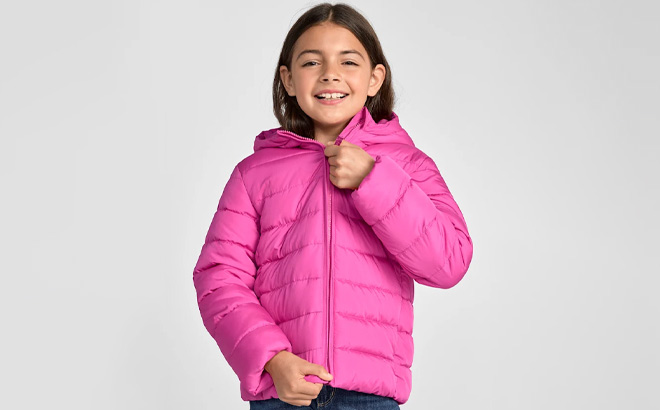 A Kid Wear The Childrens Place Puffer Jacket A Kid Wear The Childrens Place Puffer Jacket