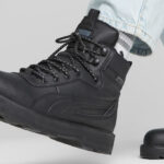 A Man Wearing Puma Desierto v3 Puretex Waterproof Boots