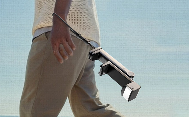 A Person Holding Lisen Airplane Phone Holder with Light A Person Holding Lisen Airplane Phone Holder with Light